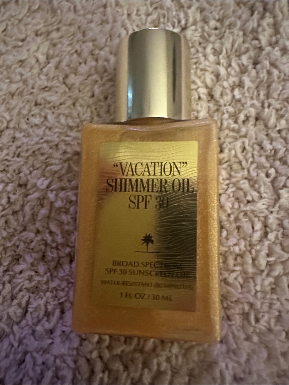 Vacation Shimmer Oil SPF 30 - Gold Shimmer Sun Oil